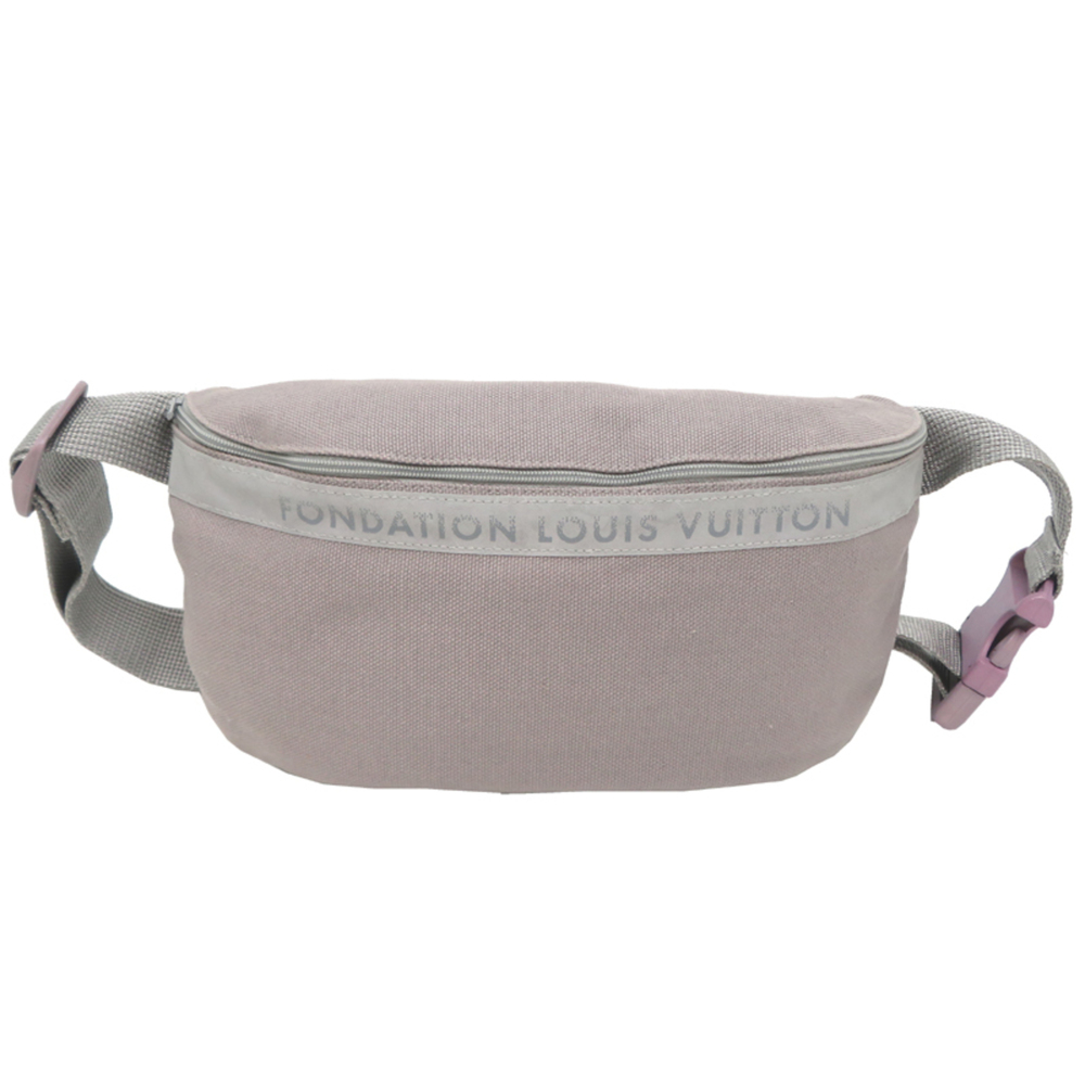 Louis Vuitton Museum Limited Edition Men's Body Bag, 100% Cotton, Gray